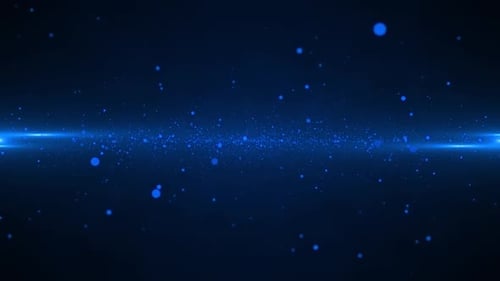 Exploding Blue Energy Particles Background