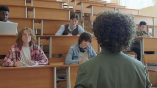Professor Giving Lecture In University