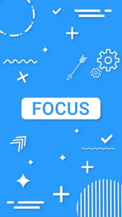 Stylish Informative Infographic Loop Animation, Focus Title Infographic Background Elements