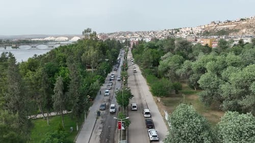 Sanliurfa, Birecik City Aerial View