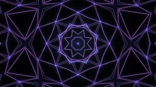 Kaleidoscopic Star Motion Background