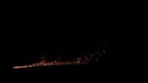 Abstract Golden Particle Light Streak Animation