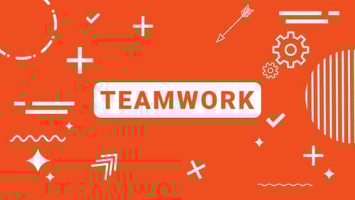 Stylish Informative Infographic Loop Animation, Teamwork Title Infographic Background Elements