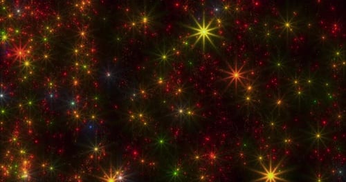 Colorful Twinkling Starry Space Background