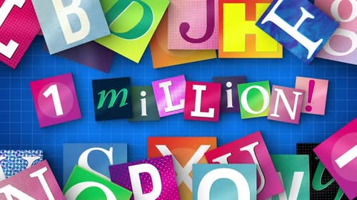 Animated Paper Cutout Lettering Reveal