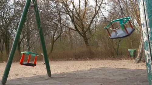 Flying Empty Carousel on Playground