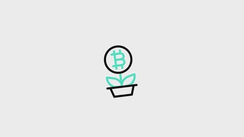 Animated Finance and Cryptocurrency Flat Design Icon Pack