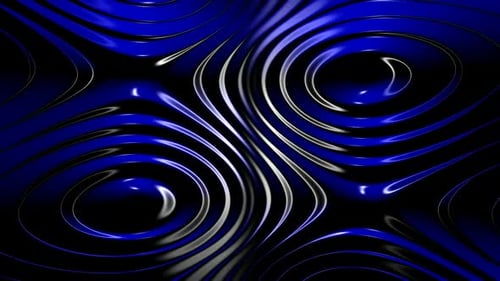 Fluid Abstract Blue and Black Glossy Motion Background