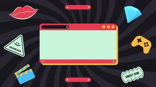 Hipster-Retro-Futurismus-Layout 4