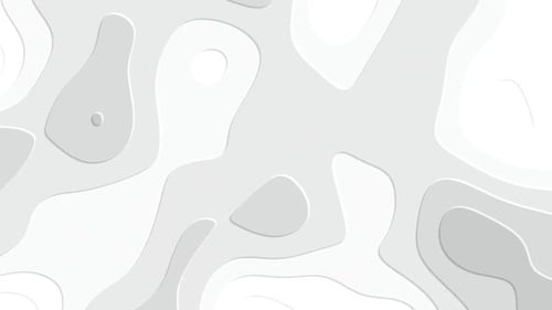 Abstract Fluid Organic White Shapes Looping Background Animation