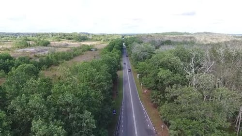 Drone Shot of Malaysia Road
