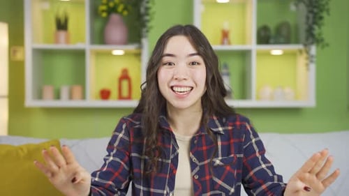 Life Coach Mujer joven asiática con espíritu positivo.