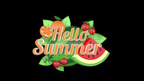 Animated Summer Fruits Title Reveal