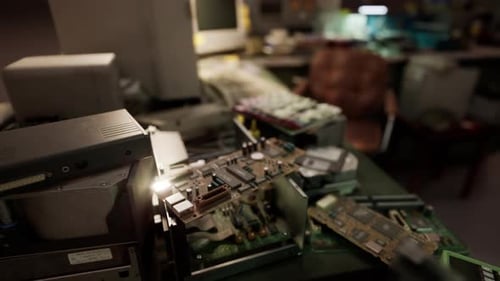 Old Computers From the 80s in an Abandoned Computing Center