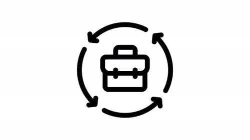 process line icon animation