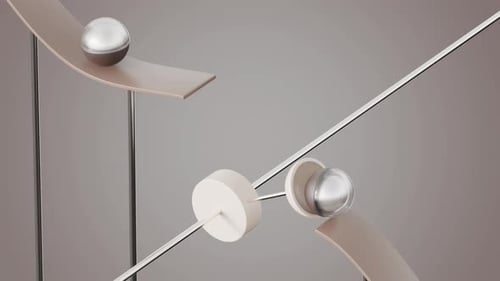 Marbles Path 3D Loop Animation