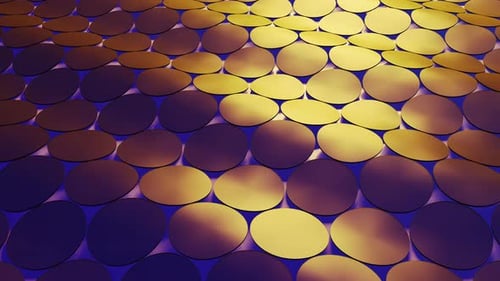 Abstract Geometric Pattern of Shifting Ovals Loop