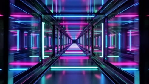 High-Tech Hexagonal Light Loop