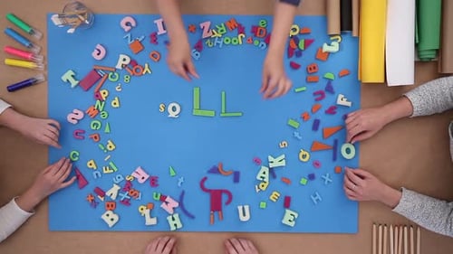 Children Back to School Alphabet