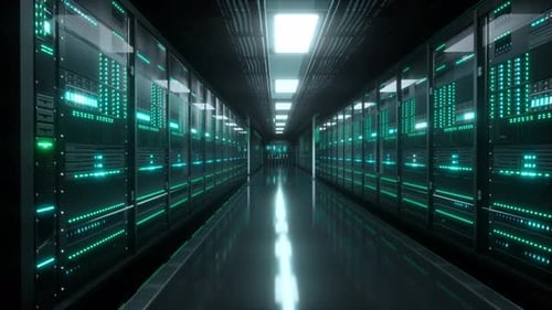Inside Large Data Center. Advanced Cloud Computing Concept