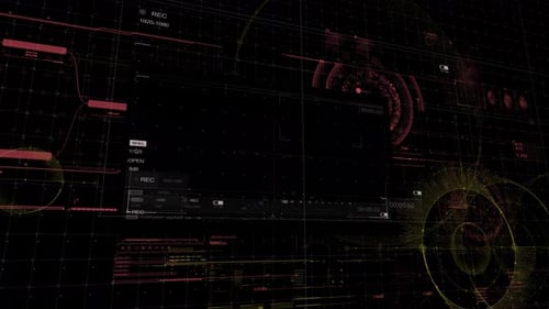 Futuristic HUD Digital Data Interface Animation
