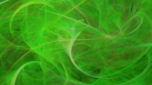 Fluid Abstract Green Lines Hypnotic Motion Background