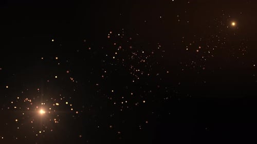 Elegant Golden Sparkle Particles Background Loop
