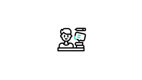 Animiertes Contentcreator-Symbol