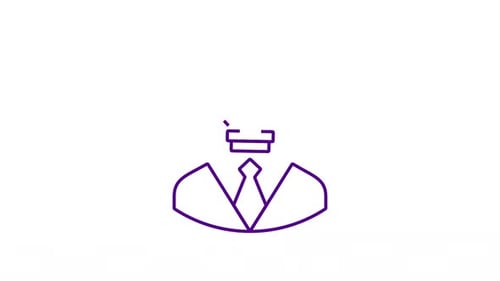 Animated Corporate Idea Icon Reveal Minimalist Style