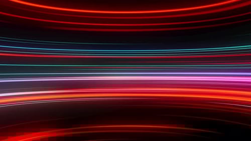 Futuristic Abstract Light Streaks Warp Speed Background