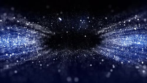 Blue Particles Background Loop