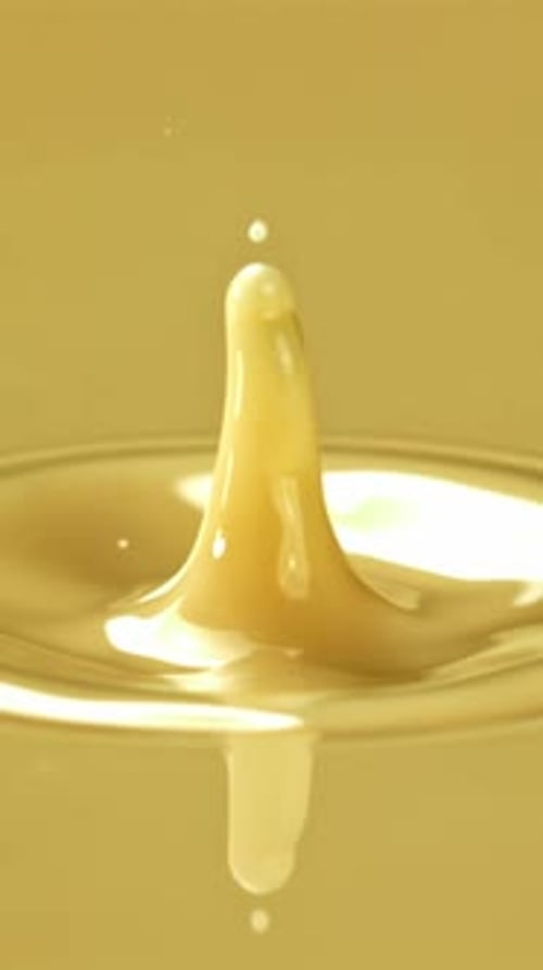 Super Slow Motion White Chocolate Splashes Filmed on a Highspeed Camera at 1000 Fps