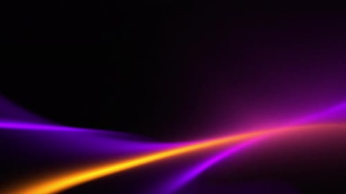 Fluid Abstract Glowing Neon Waves Motion Background