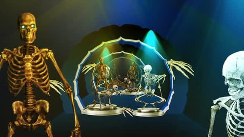 Skeleton Tunnel Background Loop