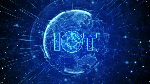 IOT Digital Global Technology World Network Connections Hintergrund