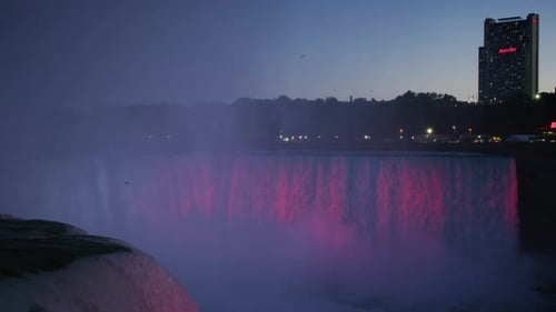 Evening view of the Horseshoe Falls, Niagara Falls