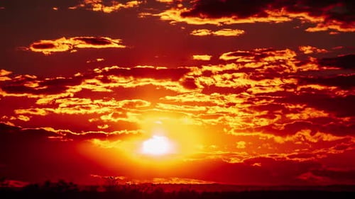 Sunset Timelapse with Clouds
