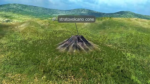 Cono de estratovolcán
