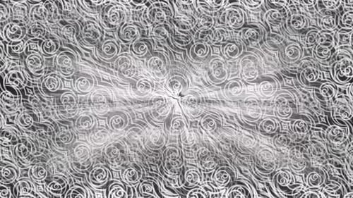 Abstract Decorative White Swirls and Light Rays Looping Background