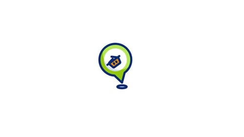 Animated Shopping Basket Location Pin Icon