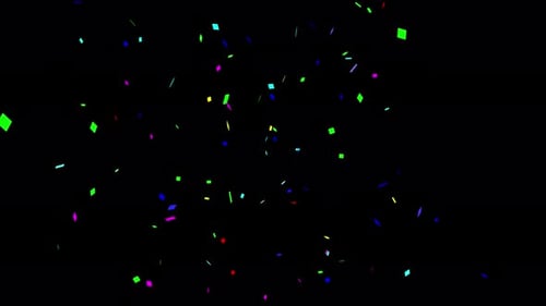 Festive Colorful Confetti Falling Overlay Animation