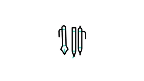 Animiertes Stiftsymbol