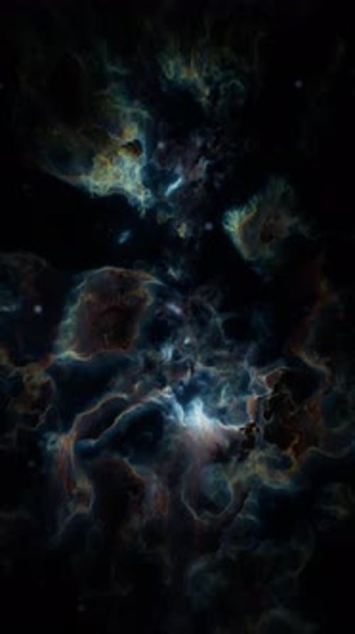 Colorful Abstract Art on a Black Background