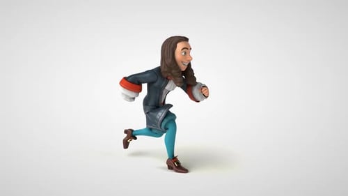 Stylized 3D Running Man Character Animation Loop