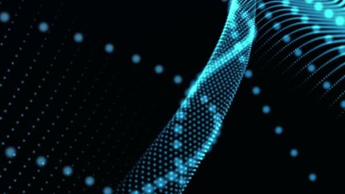 Blue Particles – Electric Field Flicker