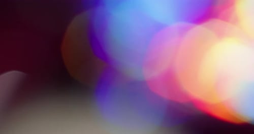 Bokeh Light Colorful Leak Circles Flow Reflection