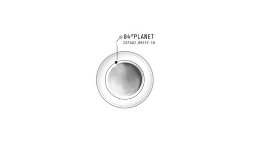 HUD Element Rotating Planet with a Text Callout