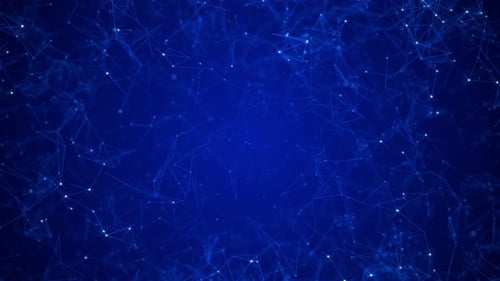 Futuristic Digital Network Plexus Connection Background Loop