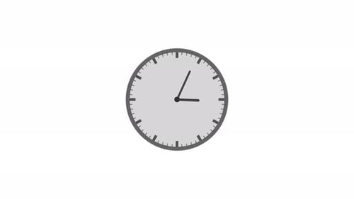 Reloj analógico de fondo blanco aislado