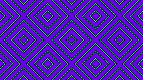 Turquoise And Black On Purple Abstract Square Patterns Background Vj Loop Animation In 4K